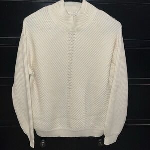 Marine Layer NWT Women's Skylar Turtleneck Sweater in‎ Ivory Size Small